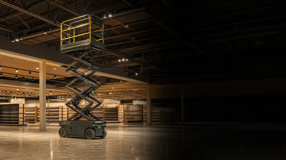 Electric Scissor Lifts jobsite access in Augusta